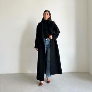 Oversized Drop Shoulder Maxi Coat